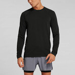 Vapor Long Sleeve Tee // Deepest Black (L)