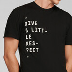 Premium Tee Give A Little Respect // Black (L)