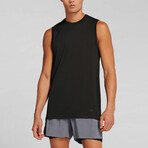 Vapor Sleeveless Tee // Deepest Black (L)