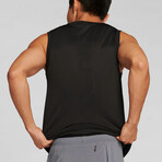 Vapor Sleeveless Tee // Deepest Black (L)