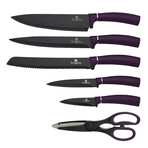 Knife Set + Mobile Stand // 7pcs // Purple