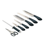 Knife Set + Acrylic Stand // 8 pcs // Aquamarine