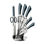 Knife Set + Acrylic Stand // 8 pcs // Aquamarine