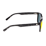 Morea Polarized Sunglasses // Black Frame + Red-Yellow Lens