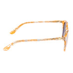 Vieques Polarized Sunglasses // Peach Tortoise Frame + Gold Lens