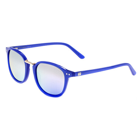 Champagne Polarized Sunglasses // Blue Frame + Lavender Lens