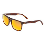 Morea Polarized Sunglasses // Brown Tortoise Frame + Yellow-Red Lens