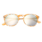 Vieques Polarized Sunglasses // Peach Tortoise Frame + Gold Lens