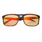 Morea Polarized Sunglasses // Brown Tortoise Frame + Yellow-Red Lens