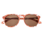 Vieques Polarized Sunglasses // Pink Tortoise Frame + Brown Lens