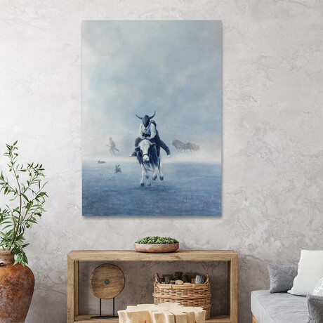 Run Rabbit Run (32"H x 24"W x 2.0"D)