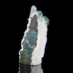 Green Apophyllite Castle & Stilbite with Heulandite on Basalt
