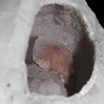 Hematite Phantom Calcite Crystal within a Basalt Geode // Ver. 2