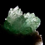 Green Apophyllite Castle & Stilbite with Heulandite on Basalt