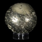 Crystal Filled Pyrite Sphere // Large