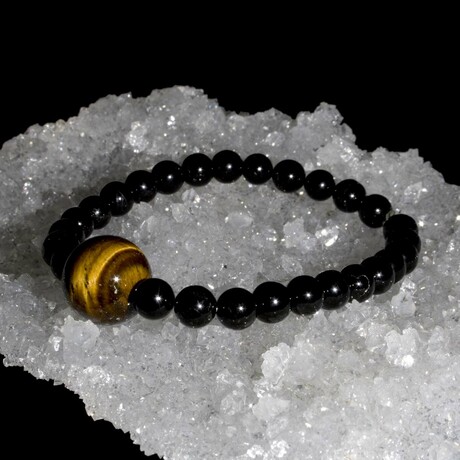 Tiger's Eye & Tourmaline Bracelet (Small)