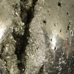 Crystal Filled Pyrite Sphere // Large