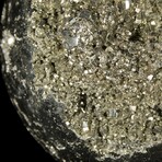 Crystal Filled Pyrite Sphere // Large