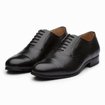 Blind stitch Cap Toe Oxford // Black (US: 7)