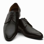 Saddle Brogue Derby // Black (US: 7)