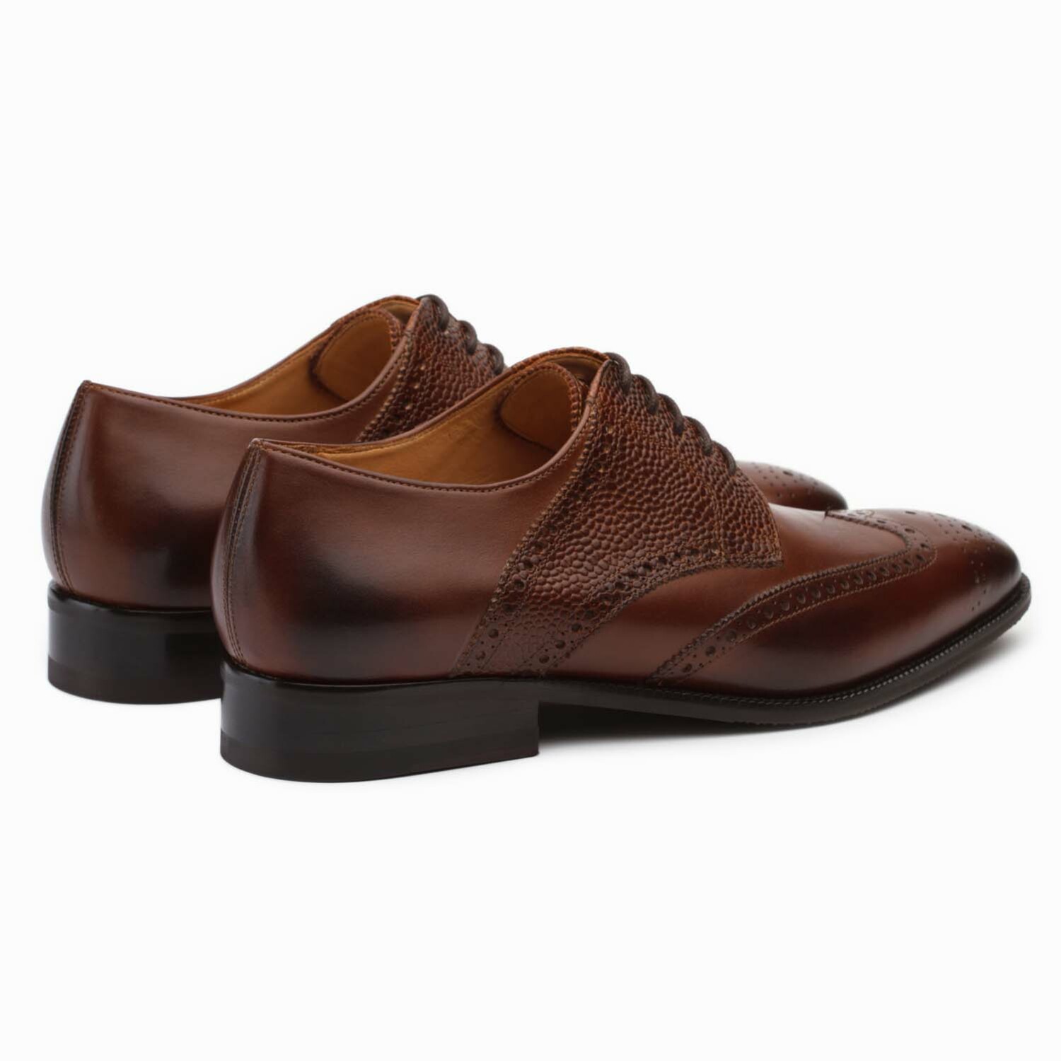 Felix Leather Wingtip Brogue Shoes // Medium Brown (US: 8) - Dapper ...