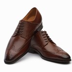 Felix Leather Wingtip Brogue Shoes // Medium Brown (US: 7)