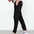 Jacob Classic Pocket Zippered Tracksuit Pants // Black (Small)