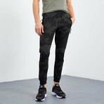 Jarrett Camouflage Tracksuit Pants // Black (X-Small)