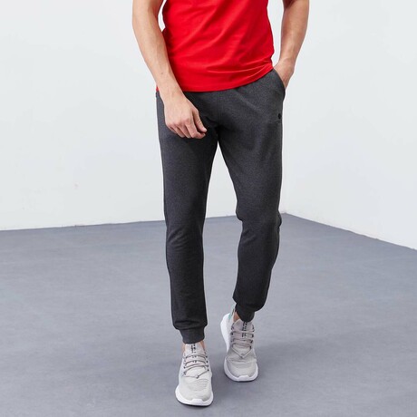Matteo Tracksuit Pants // Anthracite Melange (X-Small)