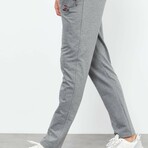 Marco Classic Pocket Zippered Tracksuit Pants // Gray Melange (Small)