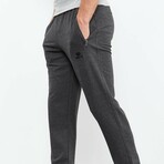 Joshua Classic Pocket Zippered Tracksuit Pants // Anthracite Melange (Small)
