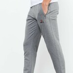 Marco Classic Pocket Zippered Tracksuit Pants // Gray Melange (Small)