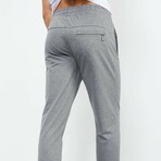 Marco Classic Pocket Zippered Tracksuit Pants // Gray Melange (Small)