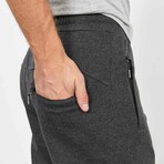 Joshua Classic Pocket Zippered Tracksuit Pants // Anthracite Melange (Small)