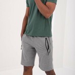Jason Sport Written Shorts // Gray Melange (Small)