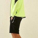 Andy Sport Written Shorts // Black + White (Small)