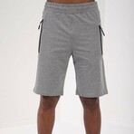 Jason Sport Written Shorts // Gray Melange (Small)