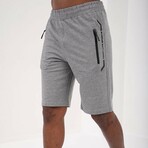 Jason Sport Written Shorts // Gray Melange (Small)