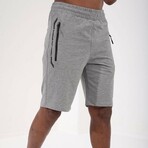 Jason Sport Written Shorts // Gray Melange (Small)