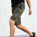 August Camouflage Shorts // Green (Small)