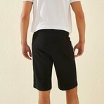 Andy Sport Written Shorts // Black + White (Small)