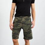 August Camouflage Shorts // Green (Small)