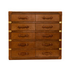 Chest 10-Drawer Polo Console // Cognac