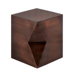 Aleksy Vintage Copper Finish Side Table