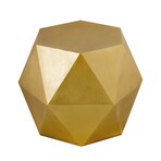 Lexi Diamond Shape Iron Side Table (Brass)