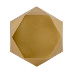 Lexi Diamond Shape Iron Side Table (Brass)