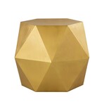 Lexi Diamond Shape Iron Side Table (Brass)