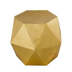 Lexi Diamond Shape Iron Side Table (Brass)