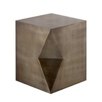 Aleksy Vintage Grey Finish Side Table