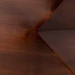 Aleksy Vintage Copper Finish Side Table